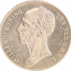 2½ Gulden. Willem II. 1842. FDC.