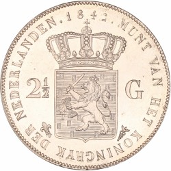 2½ Gulden. Willem II. 1842. FDC.