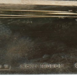 Dienblad 'Cleto Munari' zilver.