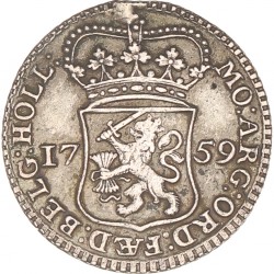 Muntmeesterpenning. Holland. 1759. Zeer Fraai / Prachtig.
