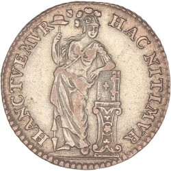 Muntmeesterpenning. Utrecht. 1759. Zeer Fraai +.