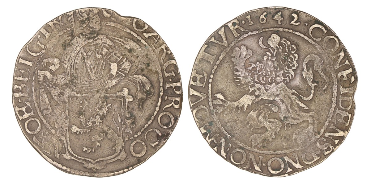 Leeuwendaalder. Utrecht. 1642. Zeer Fraai.