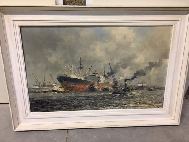 M. de Jongere (pseudoniem voor Martinus Drulman) (1912 -1977). Schepen in de Rotterdamse Haven