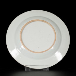 Een set van (6) porseleinen bordjes met floraal decor, China, Qianlong.