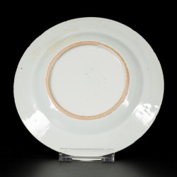 Een set van (6) porseleinen bordjes met floraal decor, China, Qianlong.