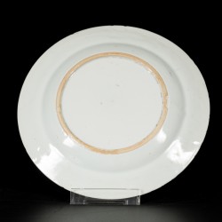 Een set van (6) porseleinen bordjes met floraal decor, China, Qianlong.