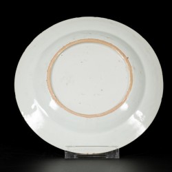 Een set van (6) porseleinen bordjes met floraal decor, China, Qianlong.