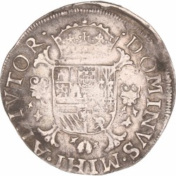 Halve filipsdaalder. Vlaanderen. Brugge. Filips II. 1590. Zeer Fraai / Prachtig.