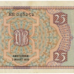 Nederland. 25 gulden. Mees. Type 1931. - Zeer Fraai -.