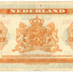 Nederland. 10 gulden. Wilhelmina. Type 1943 II. - Zeer Fraai -.