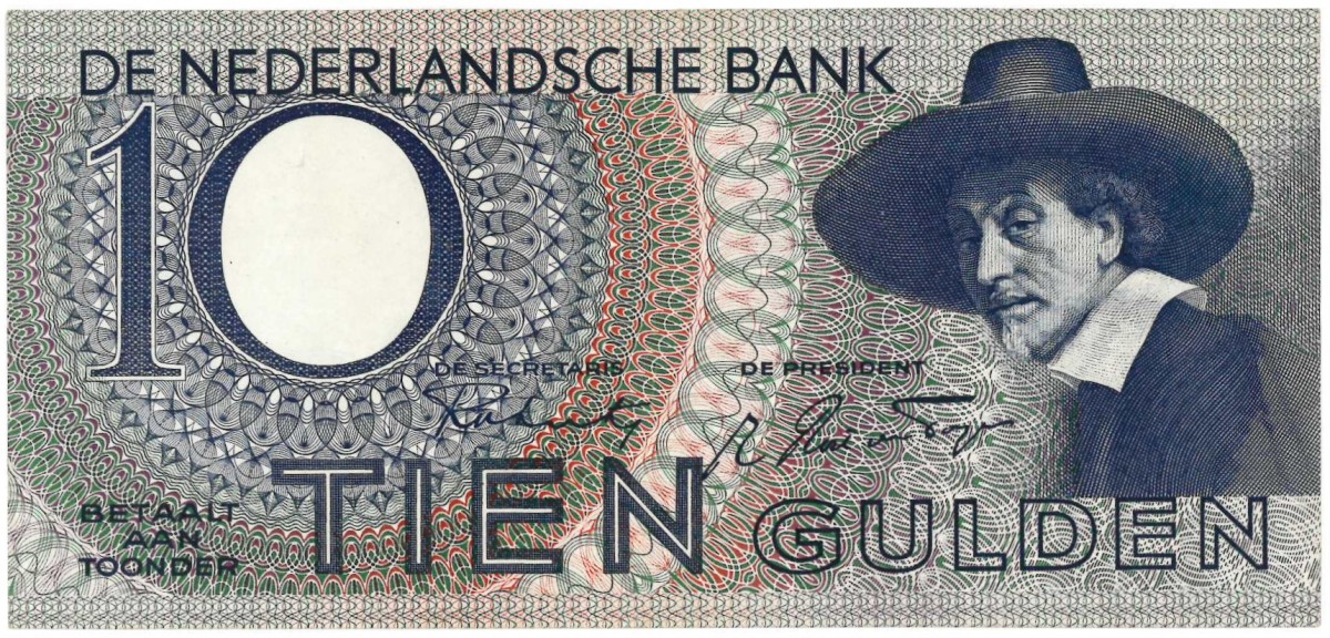 Nederland. 10 gulden. Staalmeester. Type 1943 I. - Zeer Fraai.