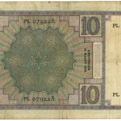 Nederland. 10 gulden. Zeeuws Meisje. Type 1924. - Fraai / Zeer Fraai.