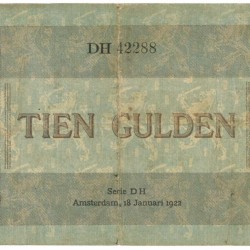 Nederland. 10 gulden. Arbeid en Welvaart II. Type 1921. - Fraai / Zeer Fraai.