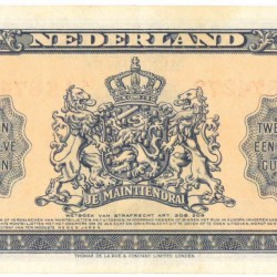 Nederland. 2½ gulden. Wilhelmina II. Serie 1945. - Zeer Fraai/Prachtig.