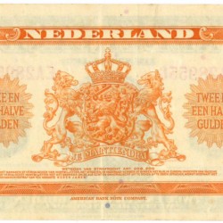 Nederland. 2½ gulden. Wilhelmina I. Type 1943. - Zeer Fraai -.