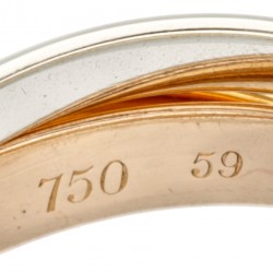 Les Must de Cartier klassieke 18 kt. tricolor gouden 'Trinity' ring.