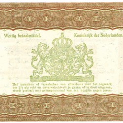 Nederland. 1 gulden. Zilverbon. Type 1938. - Nagenoeg UNC.