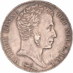 3 Gulden. Willem I. 1830/1820. Prachtig -.