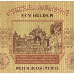 Nederlands Indië. 1 gulden. Type 1940. - Prachtig.