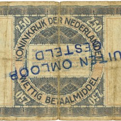 Nederland. 2½ gulden. Zilverbon. Type 1938. - Zeer Goed.