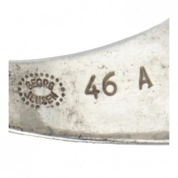 Harald Nielsen voor Georg Jensen no.46A zilveren ring bezet met hematiet - 925/1000.