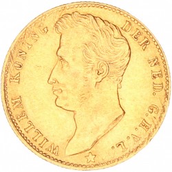 5 gulden goud. Willem I. 1826 B. Zeer Fraai +.