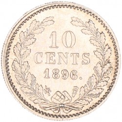 10 Cent. Wilhelmina. 1896. UNC -.