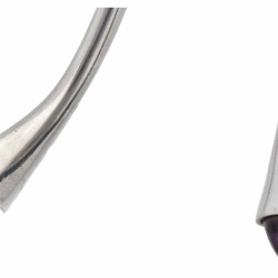 Bent Gabrielsen voor Georg Jensen no.244 zilveren bangle armband bezet met amethist - 925/1000.
