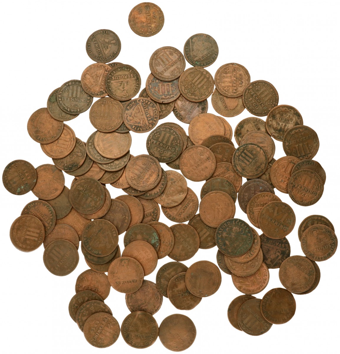 German States. Münster. Lot (104) 3 Pfenning - 6 Pfenning. 1739 - 1762.