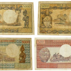 Congo. 500/1000/2x5000 Francs. Banknote. Type 1974-1984. - Very good.