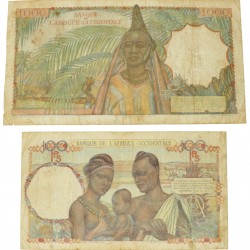 French West Africa. 100/1000 Francs. Banknote. Type 1945-1951. - Fine -.