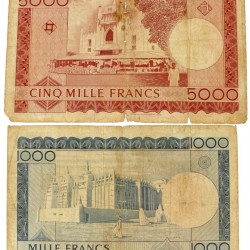 Mali. 1000/5000 Francs. Banknote. Type 1960 (1967). - Good – Fine.