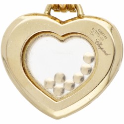 18 kt. Geelgouden Chopard collier met 'Happy Diamonds Heart' afneembare hanger.