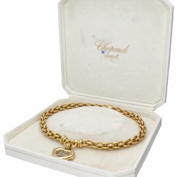 18 kt. Geelgouden Chopard collier met 'Happy Diamonds Heart' afneembare hanger.