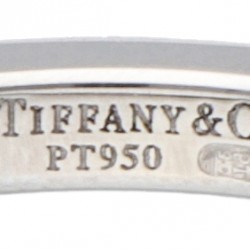 Pt 950 Platina Tiffany & Co. alliance ring bezet met ca. 0.39 ct. diamant.