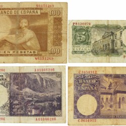 Spain. 5/2x25/100 Pesetas. Banknote. Type 1946-1954. - Very good / Fine.