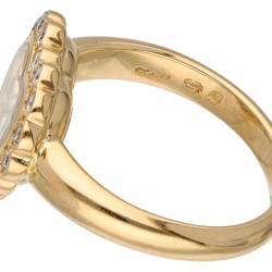 18 kt. Geelgouden Chopard 'Happy Diamonds' hartvormige ring.