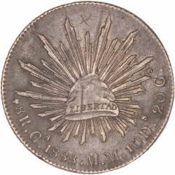 Mexico. Federal Republic. 8 Reales. 1888 Ca MM.