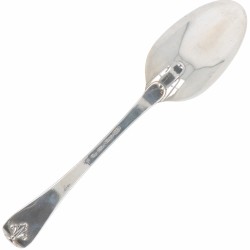 Lepel (Amsterdam Johan Diederik Sluyter 1720-1761) zilver.