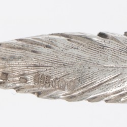 Tafelstuk fazant zilver.