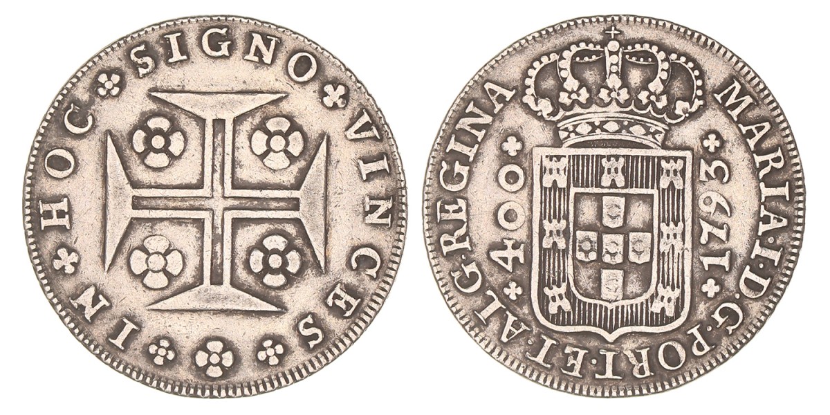 Portugal. Maria I. 480 Réis (400). 1793.