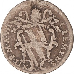 Italian States. Papal states. Clement XII. 1 Grosso. 1738.