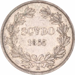 Italian States. Papal states. Pius IX. 1 Scudo. 1853 R.