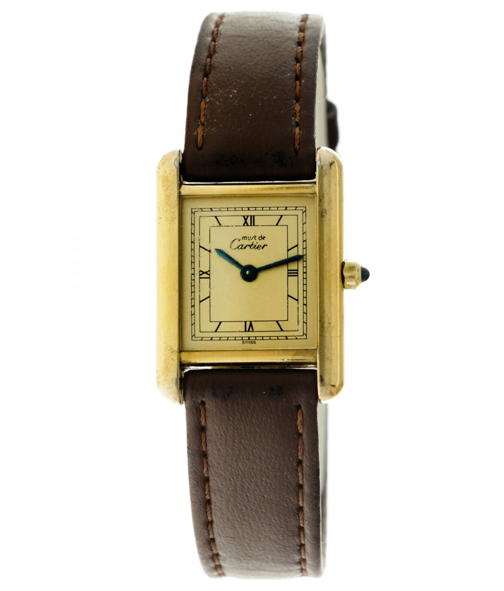 Cartier Tank Vermeil 66001 - Damespolshorloge - ca. 1985.