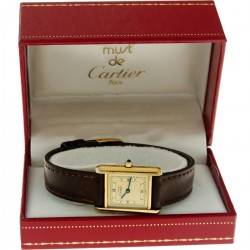 Cartier Tank Vermeil 66001 - Damespolshorloge - ca. 1985.