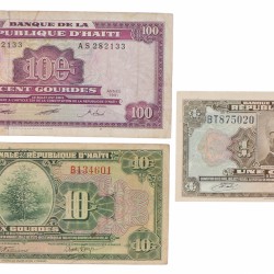 Haïti. Lot 12 notes. Banknote. Type 1987-2001. - Very good – UNC.