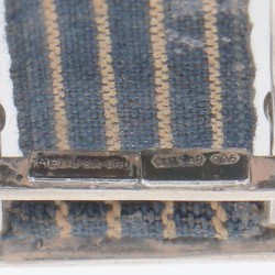 Miniatuur piano & strandstoel zilver.