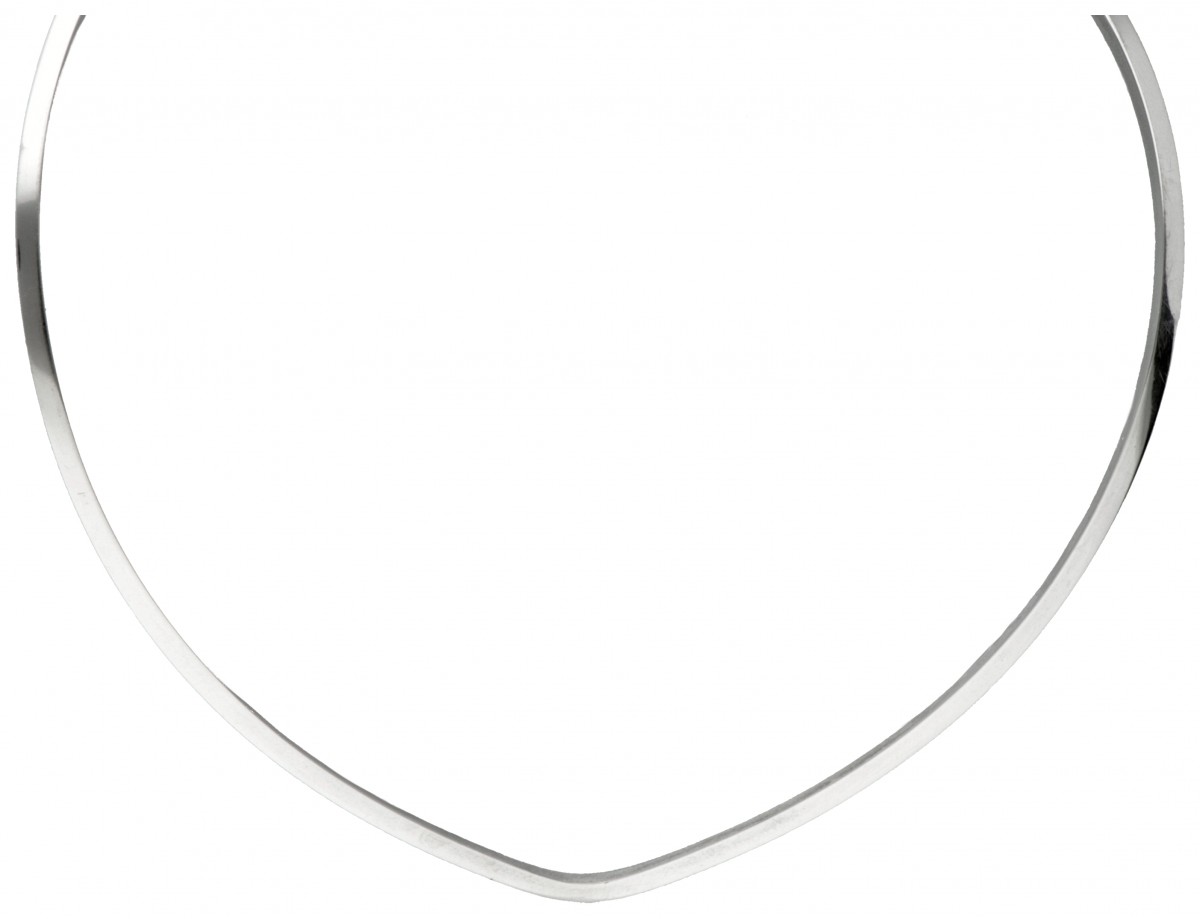 Zilveren Georg Jensen no.A1A modernistisch spang collier - 925/1000.
