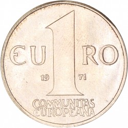Europe. 1 Euro Trial strike. 1971.