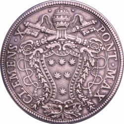 Italian states. Papal states. Clemens X. Piastra. 1675.